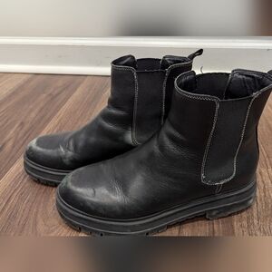 Marc Fisher Women's Lug Sole Black Booties